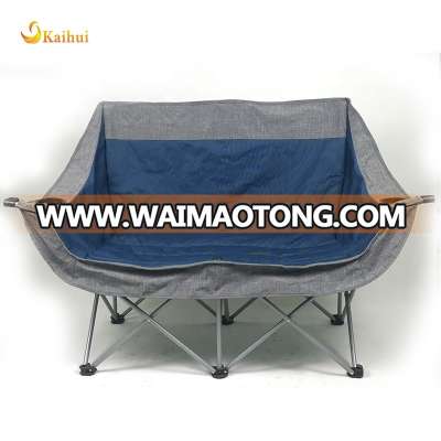 Heavy Duty Portable  Double Camping Chair with Wine Cup