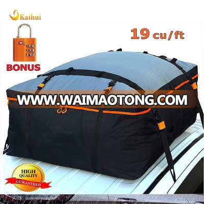 19 Cubic Feet Heavy Duty Car Roof Bag with100% Waterproof Excellent Military Quality