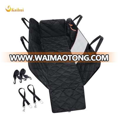 More Durable Scratch proof  Car Seat Covers with Mesh Visual Window  and 2 Dog Seat Belts